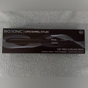 BRAND NEW Bio Ionic 1.25” Long Barrel Styler Curling Iron